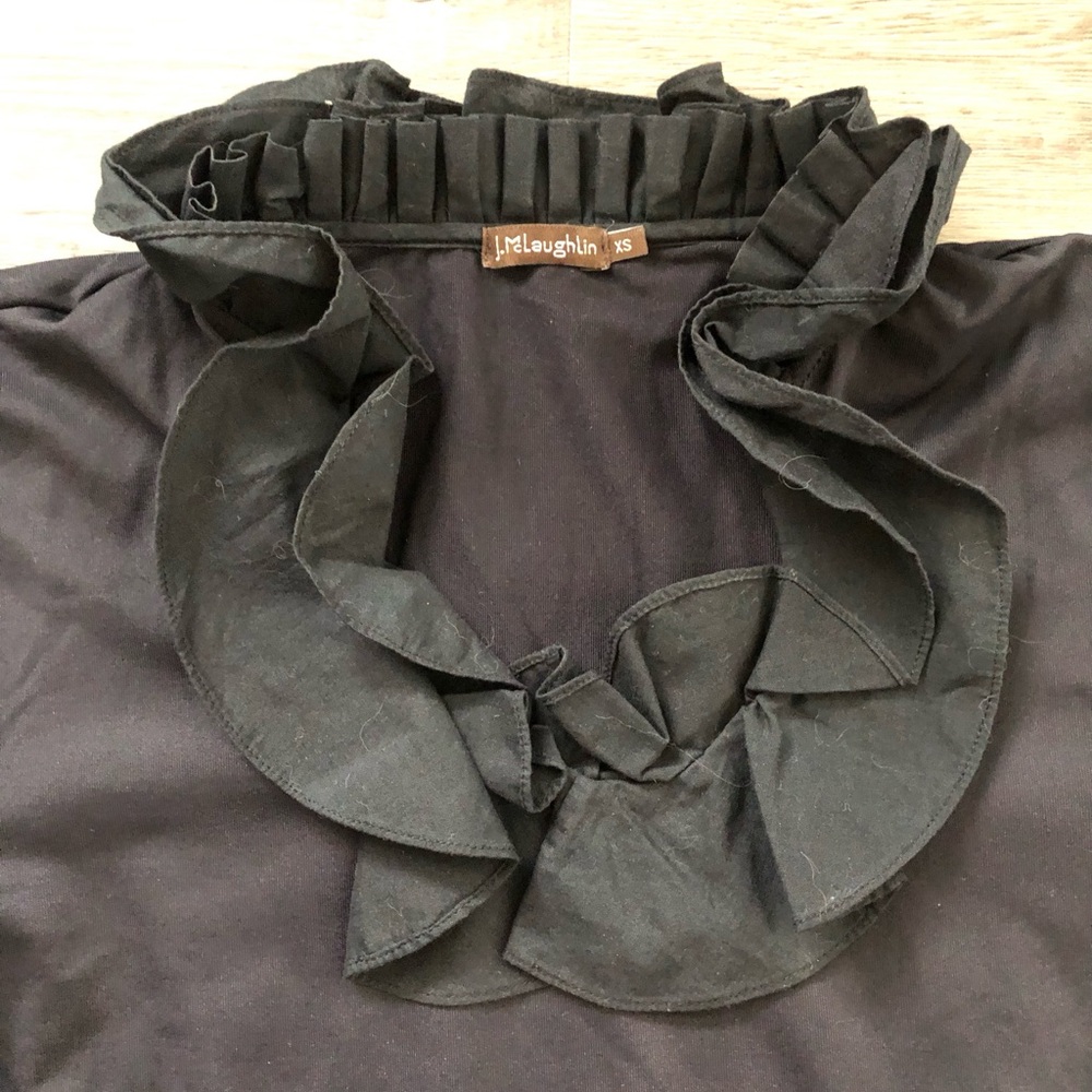 J.McLaughlin Ruffled Neckline Top - Picture 3 of 4